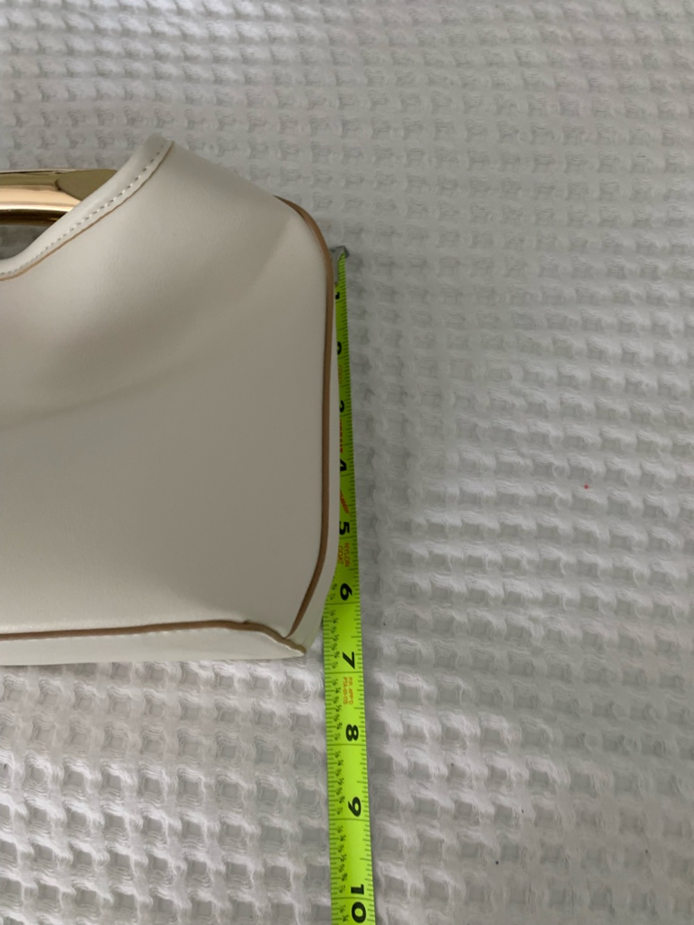a new day Cream Mini Handbag with Gold Handle - Picture 6 of 7